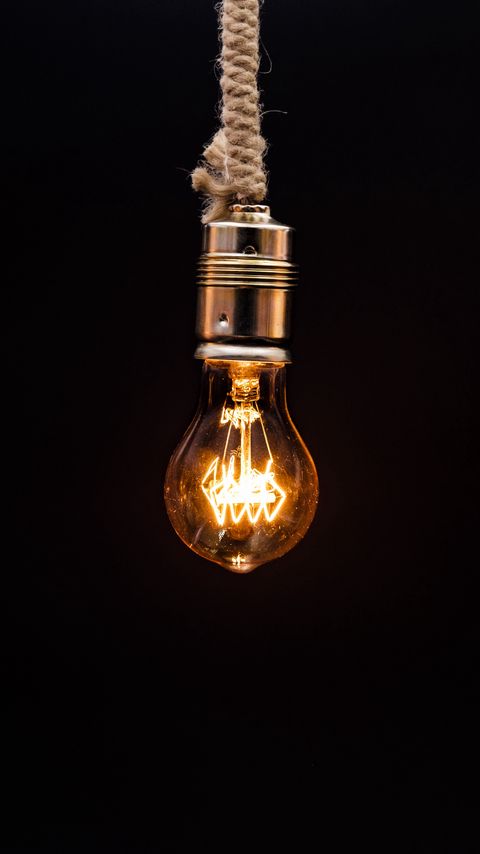 Download wallpaper 2160x3840 bulb, lighting, rope, electricity, edisons lamp samsung galaxy s4, s5, note, sony xperia z, z1, z2, z3, htc one, lenovo vibe hd background