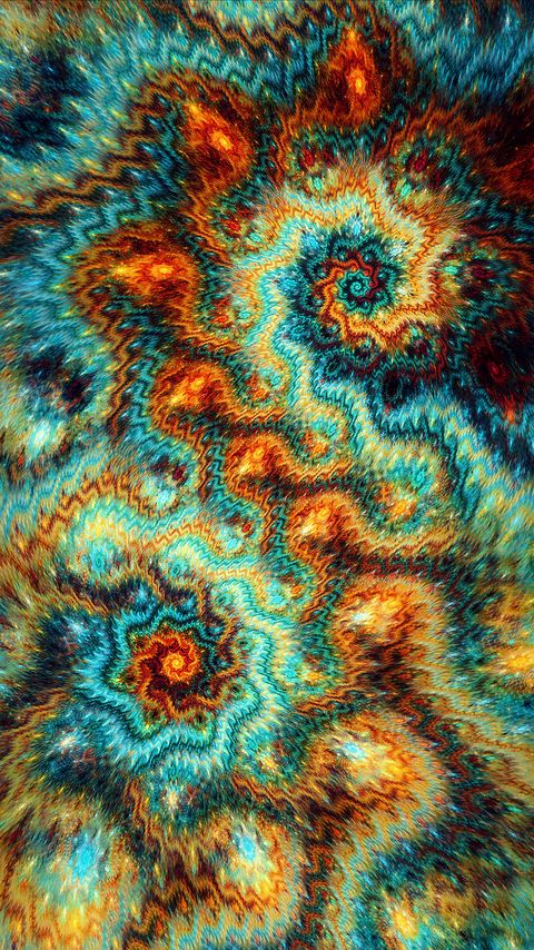 Download wallpaper 2160x3840 fractal, patterns, spirals, twisted, multicolored samsung galaxy s4, s5, note, sony xperia z, z1, z2, z3, htc one, lenovo vibe hd background