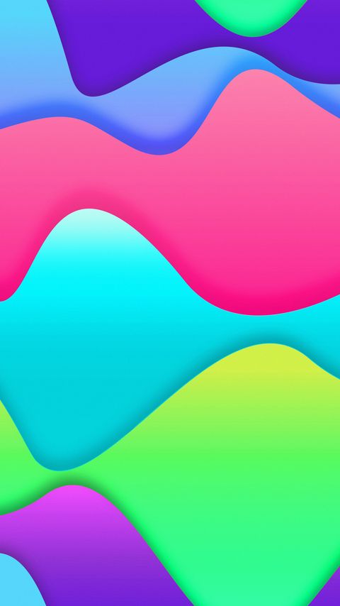 Download wallpaper 2160x3840 lines, wavy, colorful, colourful, bright samsung galaxy s4, s5, note, sony xperia z, z1, z2, z3, htc one, lenovo vibe hd background