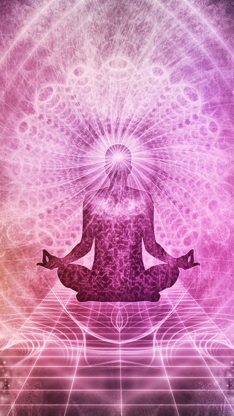 Download wallpaper 2160x3840 meditation, chakra, aura, lotus, yoga, energy, buddhism, mandala, art samsung galaxy s4, s5, note, sony xperia z, z1, z2, z3, htc one, lenovo vibe hd background