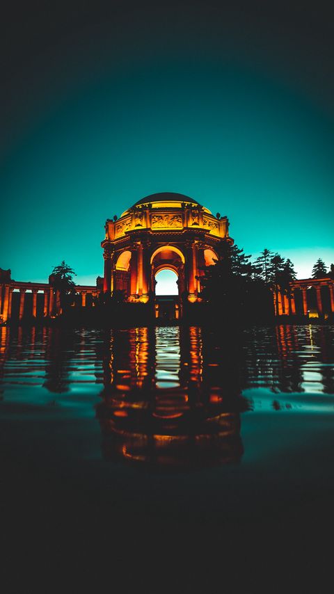 Download wallpaper 2160x3840 palace, arch, architecture, palace of fine arts theatre, san francisco, united states samsung galaxy s4, s5, note, sony xperia z, z1, z2, z3, htc one, lenovo vibe hd backg