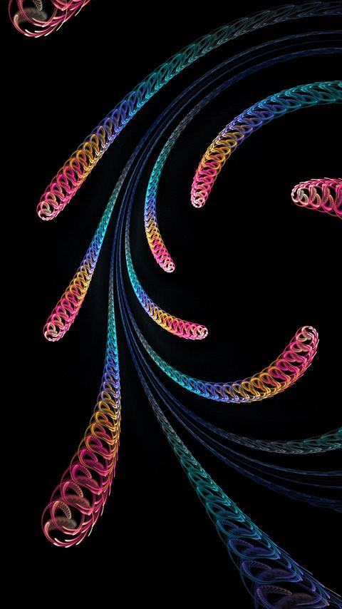 Download wallpaper 2160x3840 spirals, patterns, fractal, colorful samsung galaxy s4, s5, note, sony xperia z, z1, z2, z3, htc one, lenovo vibe hd background