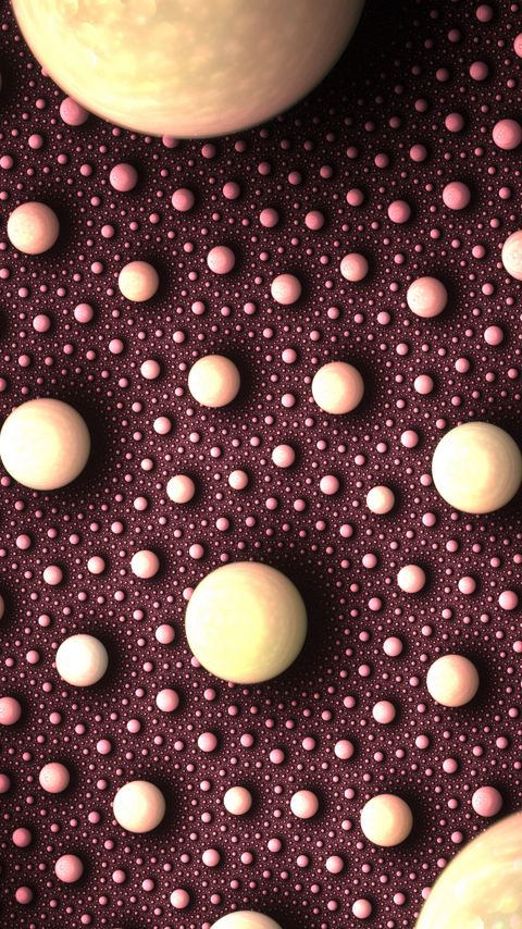 Download wallpaper 2160x3840 balls, spheres, fractal, circles, surface samsung galaxy s4, s5, note, sony xperia z, z1, z2, z3, htc one, lenovo vibe hd background