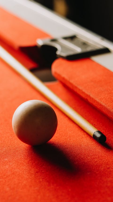 Download wallpaper 2160x3840 billiards, ball, cue, table, hole, red, shadow samsung galaxy s4, s5, note, sony xperia z, z1, z2, z3, htc one, lenovo vibe hd background