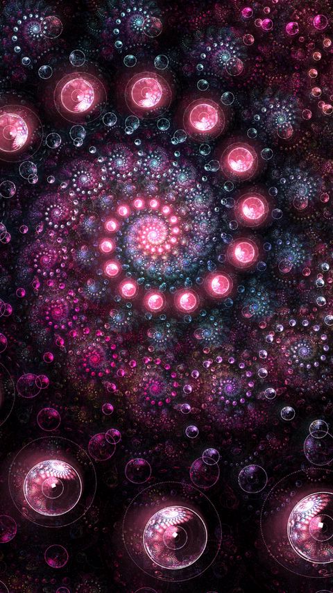 Download wallpaper 2160x3840 fractal, spiral, circles, shape, glow samsung galaxy s4, s5, note, sony xperia z, z1, z2, z3, htc one, lenovo vibe hd background