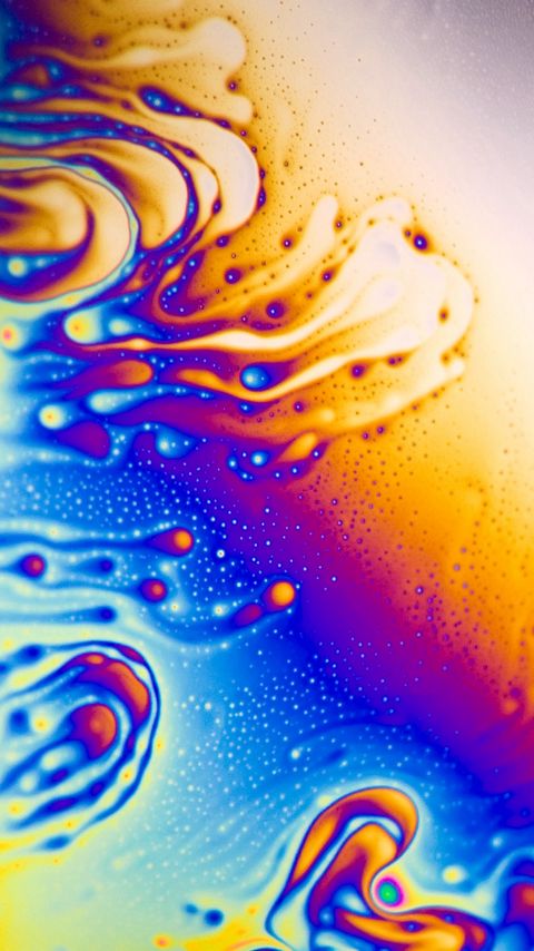 Download wallpaper 2160x3840 liquid, stains, bubbles, color, saturated, mixing samsung galaxy s4, s5, note, sony xperia z, z1, z2, z3, htc one, lenovo vibe hd background