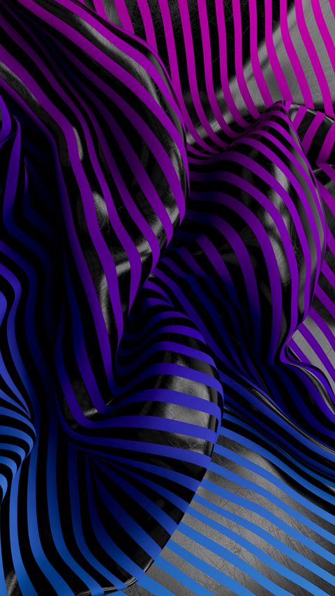 Download wallpaper 2160x3840 stripes, relief, 3d, wavy hd background