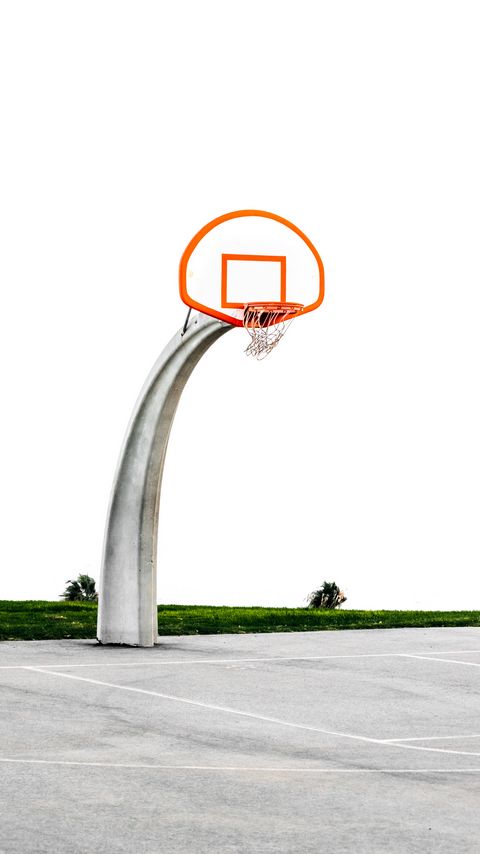 Download wallpaper 2160x3840 basketball hoop, playground, pole, basketball, sport samsung galaxy s4, s5, note, sony xperia z, z1, z2, z3, htc one, lenovo vibe hd background