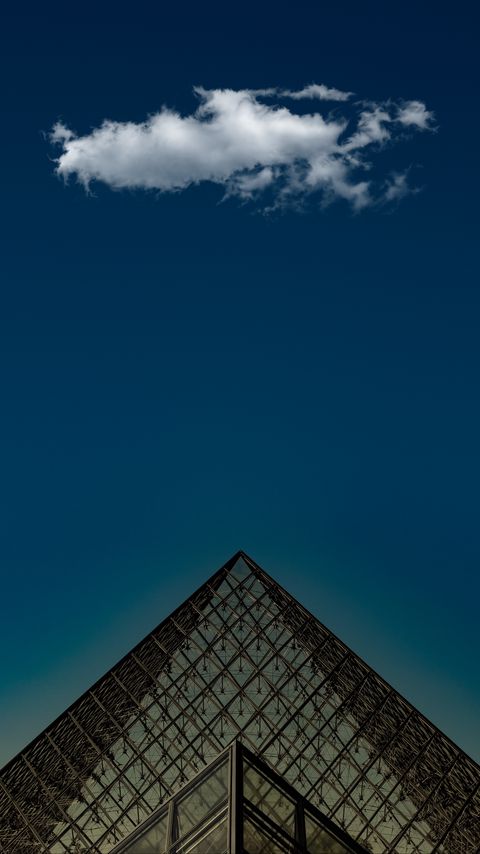 Download wallpaper 2160x3840 building, pyramid, architecture, construction, glass samsung galaxy s4, s5, note, sony xperia z, z1, z2, z3, htc one, lenovo vibe hd background