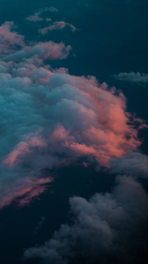 Download wallpaper 2160x3840 clouds, aerial view, sky, height, atmosphere samsung galaxy s4, s5, note, sony xperia z, z1, z2, z3, htc one, lenovo vibe hd background