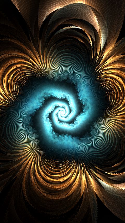 Download wallpaper 2160x3840 fractal, spiral, glow, abstraction, twisted samsung galaxy s4, s5, note, sony xperia z, z1, z2, z3, htc one, lenovo vibe hd background
