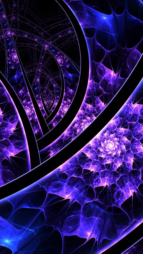 Download wallpaper 2160x3840 fractal, tangled, lines, glow, abstraction samsung galaxy s4, s5, note, sony xperia z, z1, z2, z3, htc one, lenovo vibe hd background