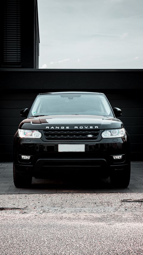 Download wallpaper 2160x3840 land rover, range rover, car, black, suv, front view samsung galaxy s4, s5, note, sony xperia z, z1, z2, z3, htc one, lenovo vibe hd background