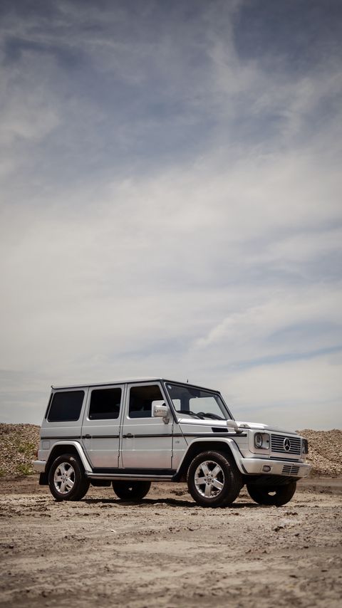 Download wallpaper 2160x3840 mercedes-benz g500, mercedes, car, suv, gray, off-road samsung galaxy s4, s5, note, sony xperia z, z1, z2, z3, htc one, lenovo vibe hd background