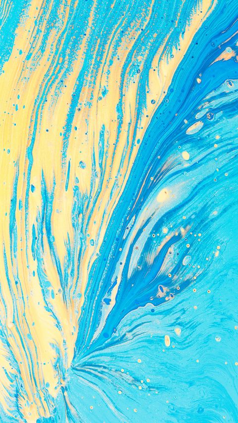 Download wallpaper 2160x3840 stains, spots, paint, abstraction, blue, yellow samsung galaxy s4, s5, note, sony xperia z, z1, z2, z3, htc one, lenovo vibe hd background