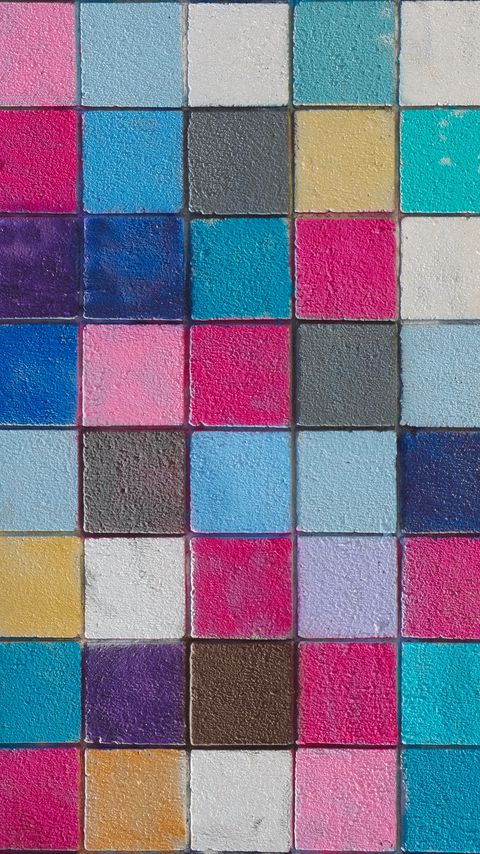 Download wallpaper 2160x3840 tile, colorful, squares, texture samsung galaxy s4, s5, note, sony xperia z, z1, z2, z3, htc one, lenovo vibe hd background