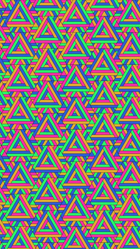 Download wallpaper 2160x3840 triangles, pattern, geometric, colorful samsung galaxy s4, s5, note, sony xperia z, z1, z2, z3, htc one, lenovo vibe hd background