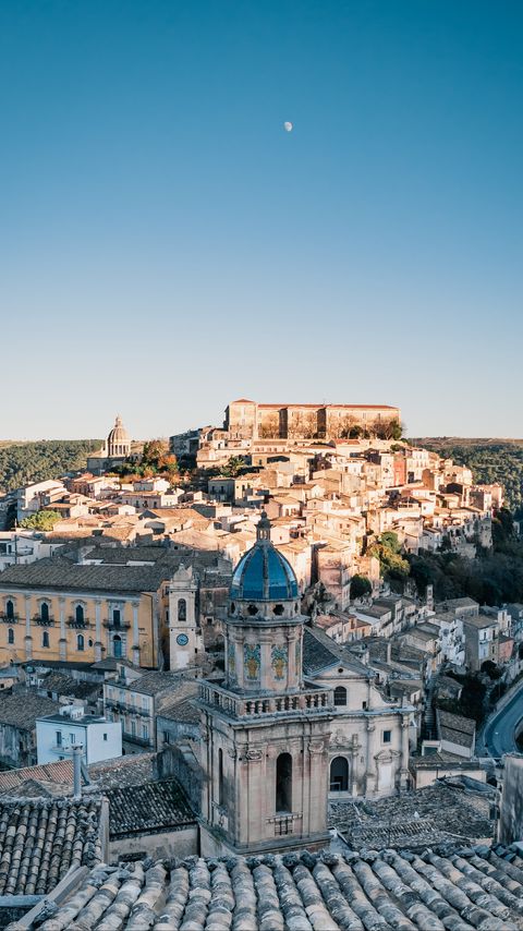 Download wallpaper 2160x3840 city, aerial view, buildings, architecture, ragusa, italy samsung galaxy s4, s5, note, sony xperia z, z1, z2, z3, htc one, lenovo vibe hd background