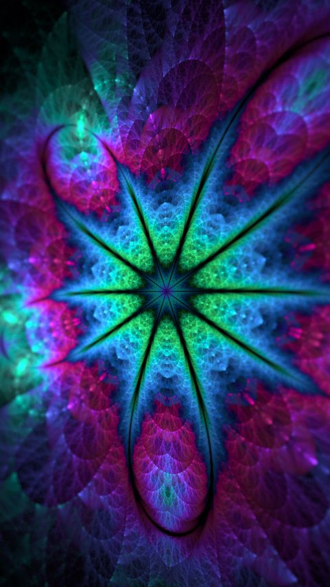 Download wallpaper 2160x3840 fractal, colorful, abstraction, pattern samsung galaxy s4, s5, note, sony xperia z, z1, z2, z3, htc one, lenovo vibe hd background