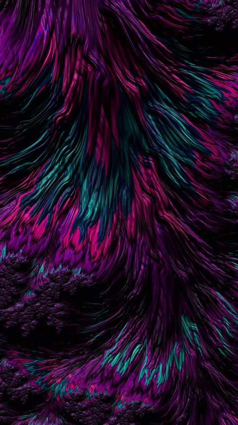 Download wallpaper 2160x3840 fractal, liquid, wavy, purple, abstraction samsung galaxy s4, s5, note, sony xperia z, z1, z2, z3, htc one, lenovo vibe hd background