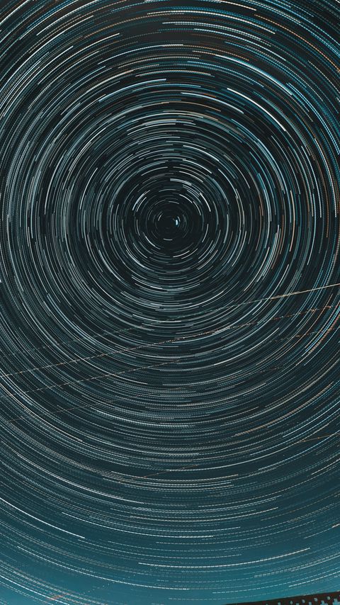 Download wallpaper 2160x3840 starry sky, long exposure, swirling, motion, light, night samsung galaxy s4, s5, note, sony xperia z, z1, z2, z3, htc one, lenovo vibe hd background