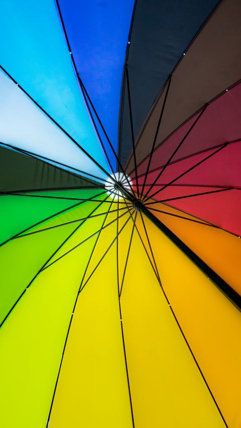 Download wallpaper 2160x3840 umbrella, colorful, bright, design, mechanism samsung galaxy s4, s5, note, sony xperia z, z1, z2, z3, htc one, lenovo vibe hd background