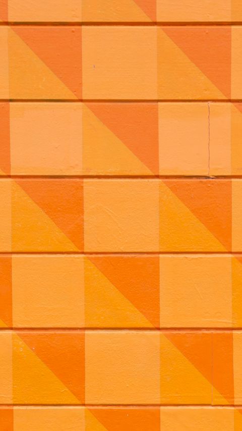 Download wallpaper 2160x3840 wall, pattern, texture, squares, orange samsung galaxy s4, s5, note, sony xperia z, z1, z2, z3, htc one, lenovo vibe hd background