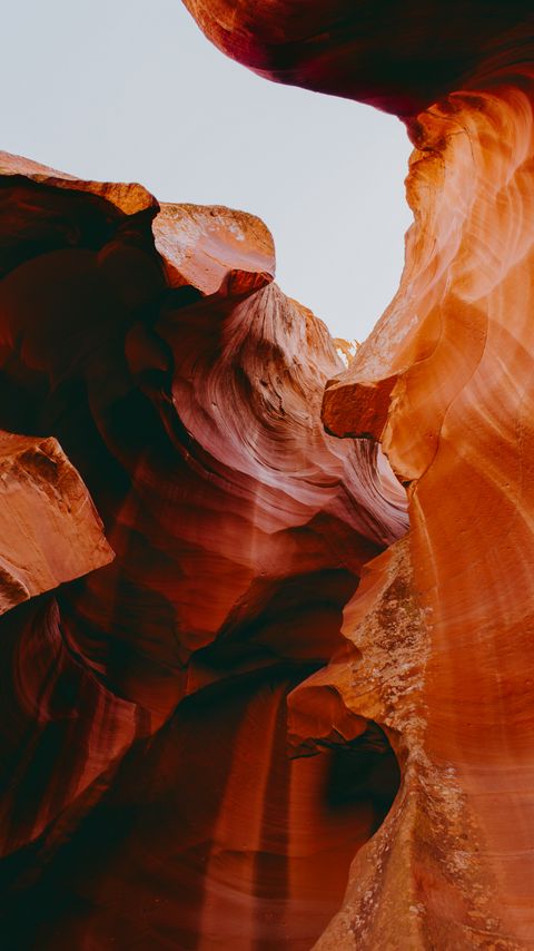 Download wallpaper 2160x3840 canyon, cliffs, brown, relief, wavy samsung galaxy s4, s5, note, sony xperia z, z1, z2, z3, htc one, lenovo vibe hd background