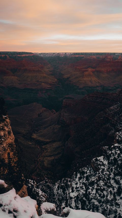 Download wallpaper 2160x3840 canyon, valley, mountains, aerial view, landscape samsung galaxy s4, s5, note, sony xperia z, z1, z2, z3, htc one, lenovo vibe hd background