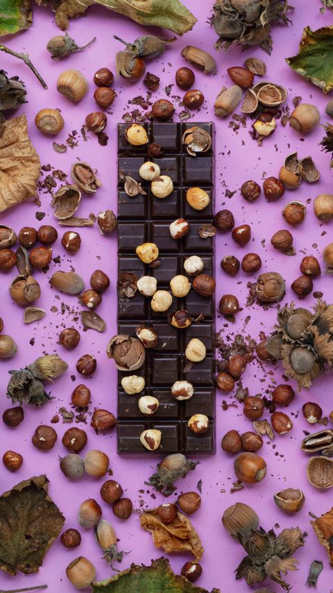 Download wallpaper 2160x3840 chocolate, bar chocolate, delicious, nuts, sweet samsung galaxy s4, s5, note, sony xperia z, z1, z2, z3, htc one, lenovo vibe hd background
