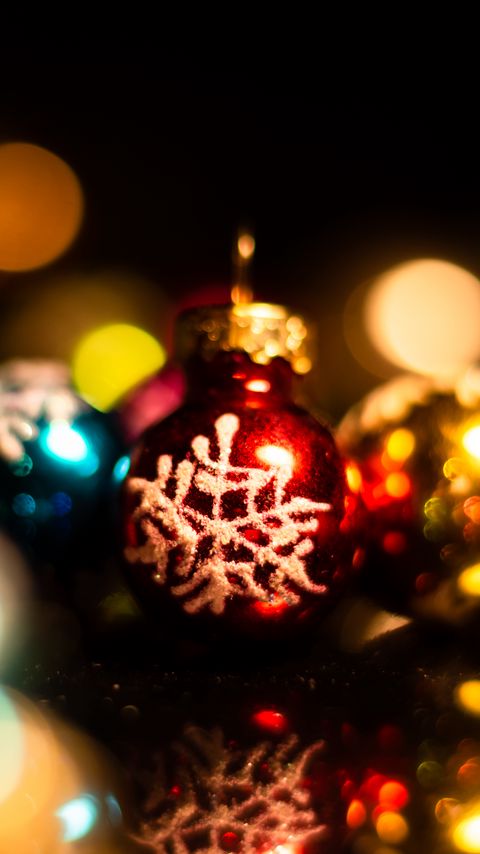 Download wallpaper 2160x3840 decorations, balls, colorful, new year, christmas samsung galaxy s4, s5, note, sony xperia z, z1, z2, z3, htc one, lenovo vibe hd background