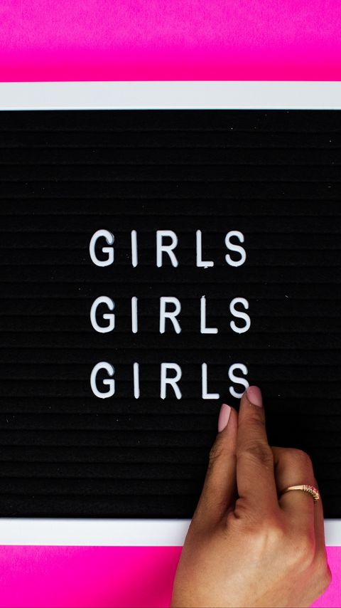 Download wallpaper 2160x3840 girls, words, letters, hand, tablet samsung galaxy s4, s5, note, sony xperia z, z1, z2, z3, htc one, lenovo vibe hd background