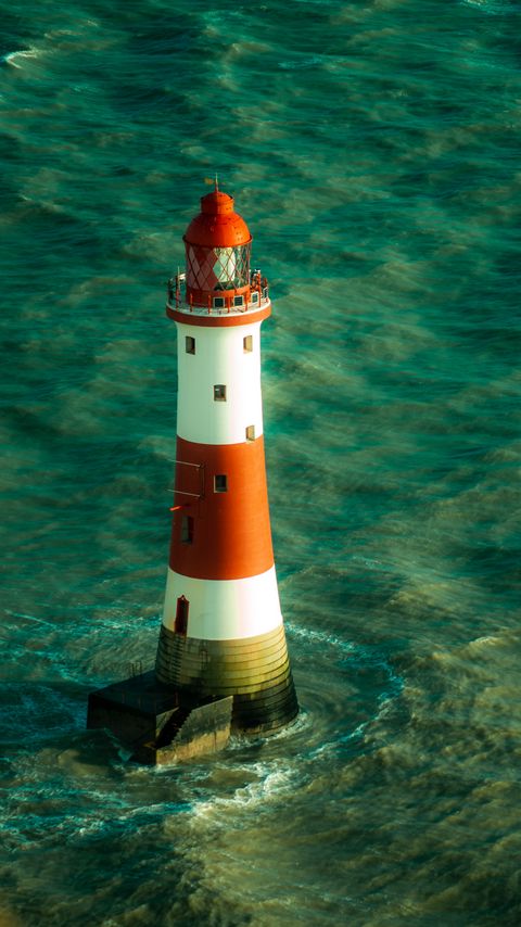 Download wallpaper 2160x3840 lighthouse, water, building, architecture, sea samsung galaxy s4, s5, note, sony xperia z, z1, z2, z3, htc one, lenovo vibe hd background