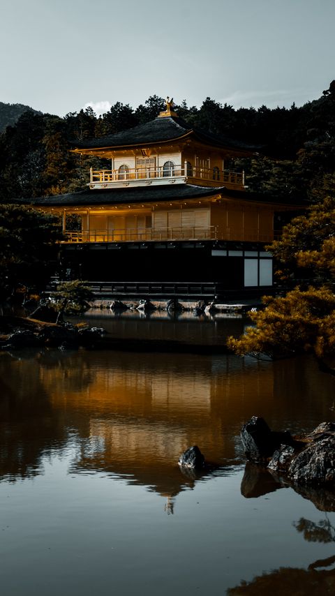 Download wallpaper 2160x3840 pagoda, building, temple, nature, river samsung galaxy s4, s5, note, sony xperia z, z1, z2, z3, htc one, lenovo vibe hd background