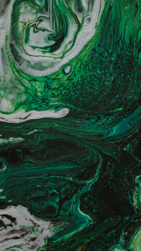 Download wallpaper 2160x3840 stains, paint, abstraction, liquid, green samsung galaxy s4, s5, note, sony xperia z, z1, z2, z3, htc one, lenovo vibe hd background