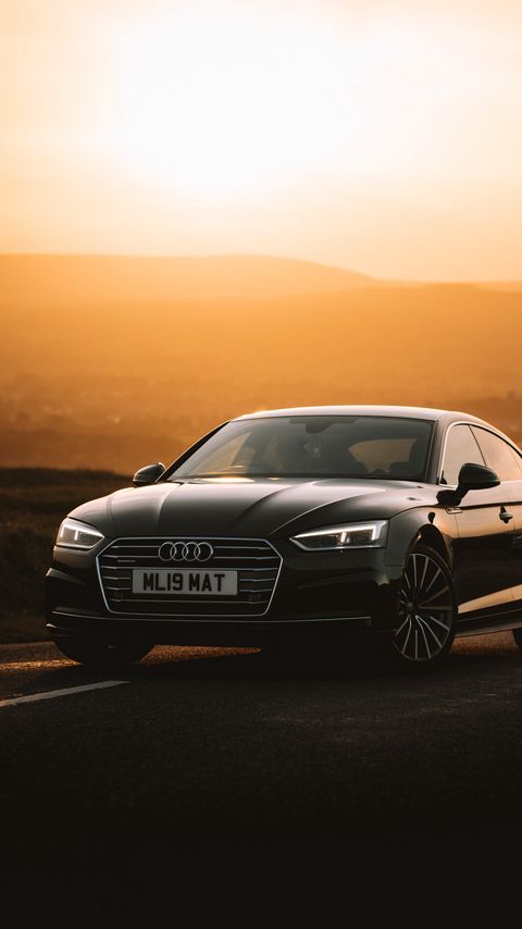 Download wallpaper 2160x3840 audi a6, audi, car, front view, sunset samsung galaxy s4, s5, note, sony xperia z, z1, z2, z3, htc one, lenovo vibe hd background