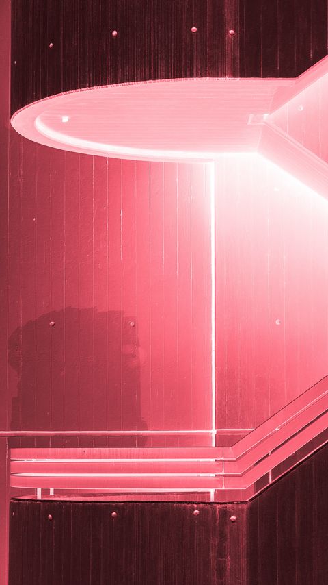 Download wallpaper 2160x3840 building, lighting, glow, pink samsung galaxy s4, s5, note, sony xperia z, z1, z2, z3, htc one, lenovo vibe hd background
