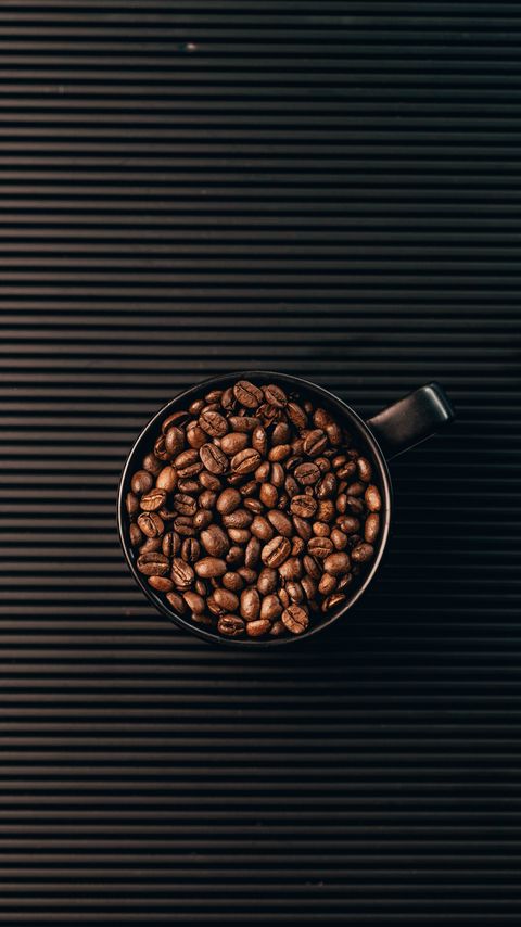 Download wallpaper 2160x3840 coffee beans, grains, coffee, cup, lines samsung galaxy s4, s5, note, sony xperia z, z1, z2, z3, htc one, lenovo vibe hd background