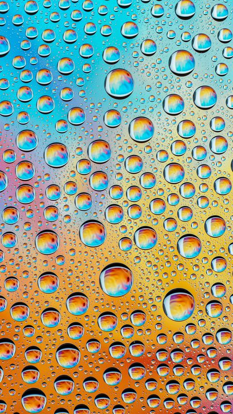 Download wallpaper 2160x3840 drops, form, water, multicolored samsung galaxy s4, s5, note, sony xperia z, z1, z2, z3, htc one, lenovo vibe hd background