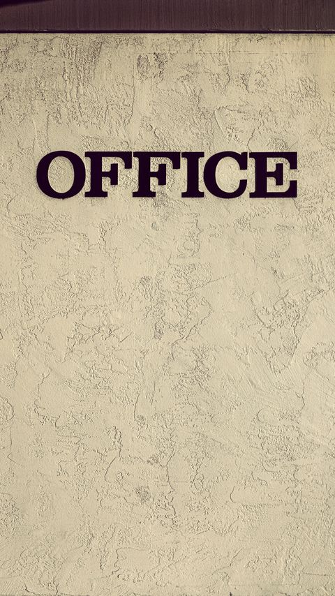 Download wallpaper 2160x3840 office, word, inscription, wall, texture samsung galaxy s4, s5, note, sony xperia z, z1, z2, z3, htc one, lenovo vibe hd background