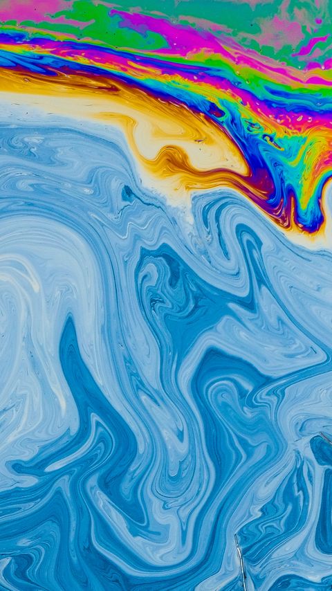 Download wallpaper 2160x3840 paint, multicolored, liquid, abstraction, fluid art, stains samsung galaxy s4, s5, note, sony xperia z, z1, z2, z3, htc one, lenovo vibe hd background