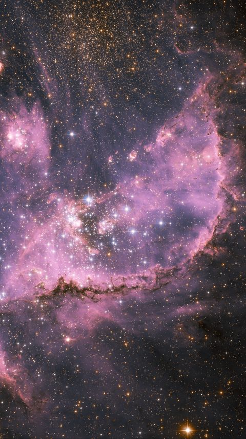Download wallpaper 2160x3840 space, nebula, universe, stars, purple samsung galaxy s4, s5, note, sony xperia z, z1, z2, z3, htc one, lenovo vibe hd background