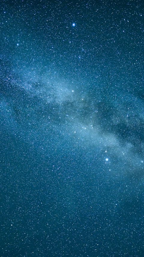 Download wallpaper 2160x3840 starry sky, stars, nebula, blue, space samsung galaxy s4, s5, note, sony xperia z, z1, z2, z3, htc one, lenovo vibe hd background