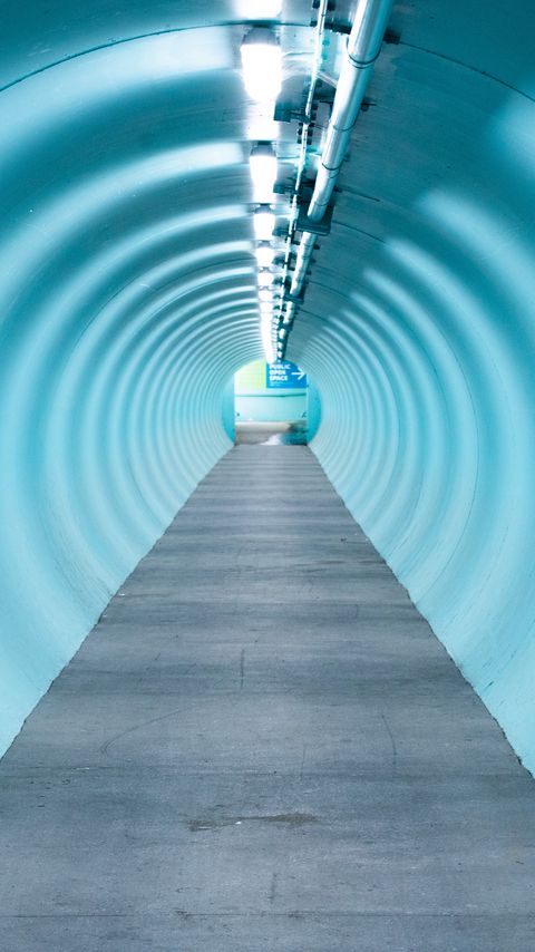 Download wallpaper 2160x3840 tunnel, round, lamps, glow, perspective samsung galaxy s4, s5, note, sony xperia z, z1, z2, z3, htc one, lenovo vibe hd background