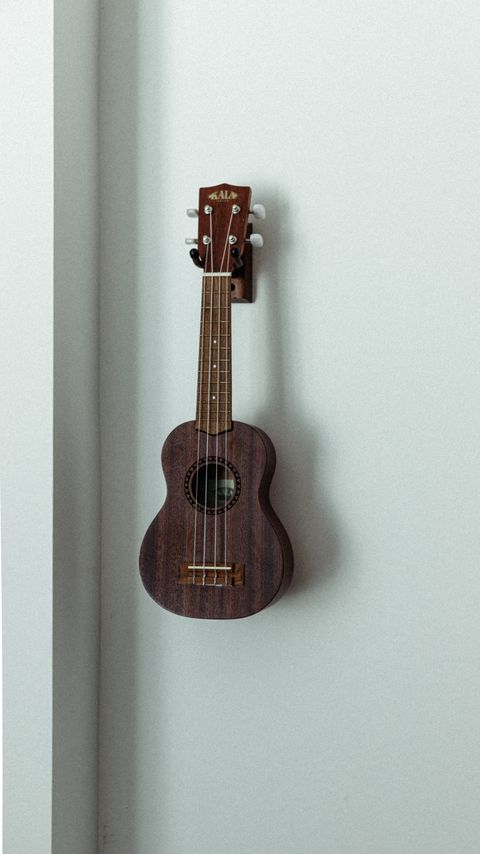 Download wallpaper 2160x3840 ukulele, musical instrument, strings, wall samsung galaxy s4, s5, note, sony xperia z, z1, z2, z3, htc one, lenovo vibe hd background