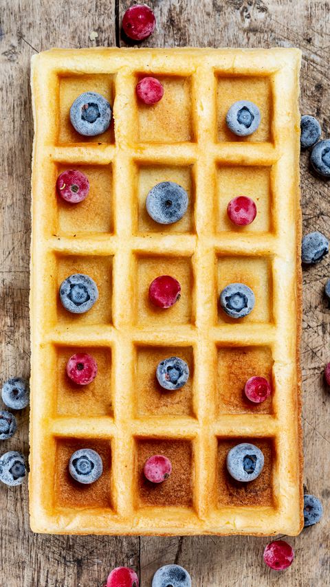 Download wallpaper 2160x3840 viennese waffles, waffles, berries, fruits samsung galaxy s4, s5, note, sony xperia z, z1, z2, z3, htc one, lenovo vibe hd background