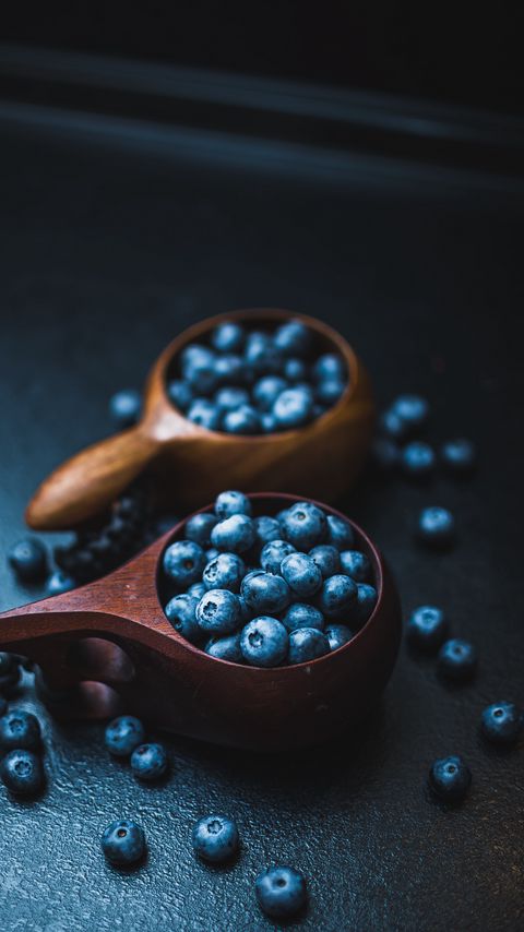 Download wallpaper 2160x3840 blueberry, fruit, berry, cup, wooden samsung galaxy s4, s5, note, sony xperia z, z1, z2, z3, htc one, lenovo vibe hd background