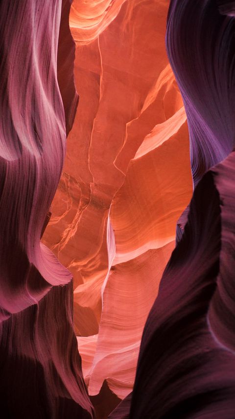Download wallpaper 2160x3840 canyon, cave, sand, relief, sandy samsung galaxy s4, s5, note, sony xperia z, z1, z2, z3, htc one, lenovo vibe hd background