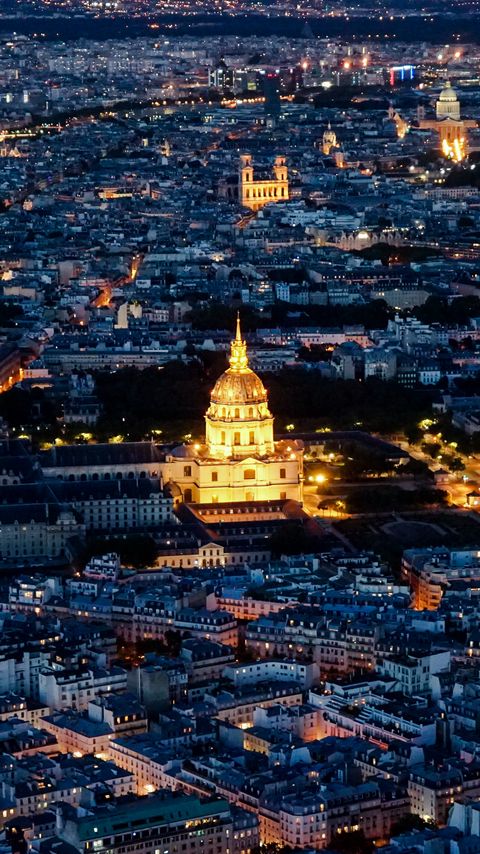 Download wallpaper 2160x3840 cathedral, city, buildings, lights, france samsung galaxy s4, s5, note, sony xperia z, z1, z2, z3, htc one, lenovo vibe hd background