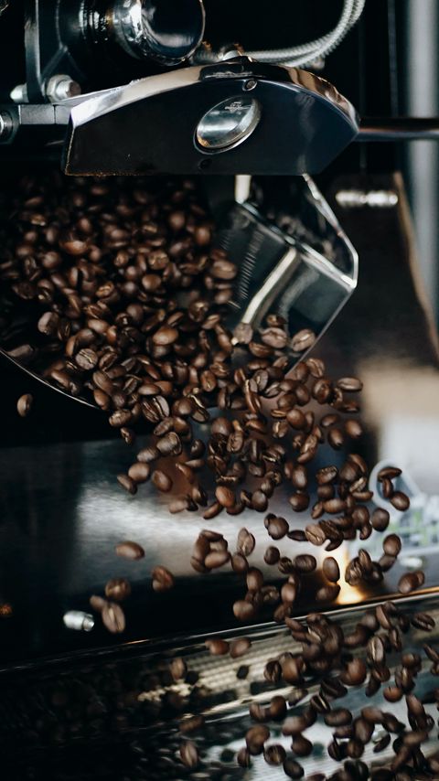 Download wallpaper 2160x3840 coffee beans, beans, coffee, brown, coffee machine samsung galaxy s4, s5, note, sony xperia z, z1, z2, z3, htc one, lenovo vibe hd background